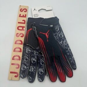 Jordan Fly Lock NCAA Howard University Bisons PE Football Gloves Mens Sz 3XL NEW